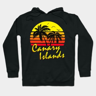 Canary Islands Retro Sunset Hoodie